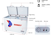 Sanaky 305L.Còn bảo hành 1 năm tại Nguyễn Kim