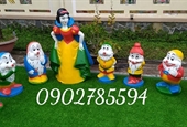 Tượng bạch tuyết 7 chú lùn cho khu vườn cổ tích 
