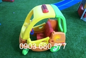Xe chòi chân 4 bánh có mái che dành cho bé mầm non
